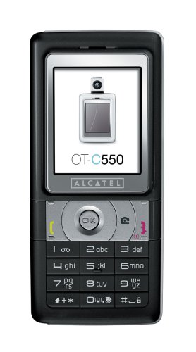 Alcatel C550A-5AALUS1 Unlocked Cell Phone--U.S. Version with Warranty (Chrome/Black)