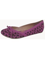 Buffalo Ballerina Leder Leoparden Optik fuxia