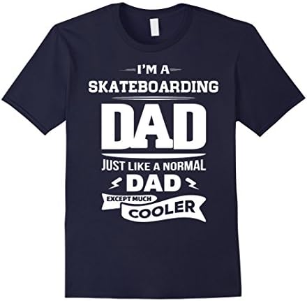Men's Skateboarding Dad T-shirt Medium Navy