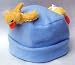 Bear Hands FHS-DU-LTBL XS Hat Fleece Duck on Powder Blue - XS