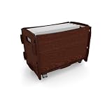 Legaré Legal File Cart in espresso finish ash veneer