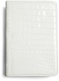 Cole Haan Hand-Stained Patent Leather Croco Print Cover (Fits 2nd Generation Kindle), White
