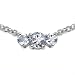 1.10 Carat Genuine Aquamarine Round Silver Necklace