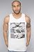 Freshjive The Blunt Roll Tank in White,Tank Tops for Men, Extra Large,White