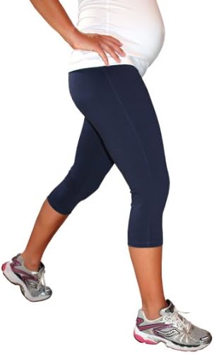 Impact Fitness - Momentum Capri Maternity-X Small (Navy)