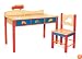 Room Magic Desk/Chair Set, Boys Like Trucks Natural