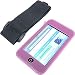 PCMICROSTORE Brand Apple iPod Touch MP3 Video 8gb 16gb Premium Silicone Skin Case Cover with Adjustable Sports Armband and Touch Screen Protector - Bundled with 12v Rapid Premium Car Charger and Home Travel Wall AC Adapter Charger - 5 Color Options , PINK+CHARGERS (1st Generation ONLY)