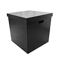 Faux-Croc Trunk - Black (18x18x18")