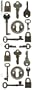 Ek Success Sticko Nostalgiques Stickers, Keys and Locks