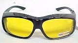 Polarized Fitover Motorcycle Riding Glasses Yellow Lens