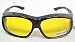 Polarized Fitover Motorcycle Riding Glasses Yellow Lens