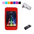 Silicone skin cover for Apple ipod Touch 2nd and 3rd generation + ipod touch USB Wall Charger + Screen Protector (Red)