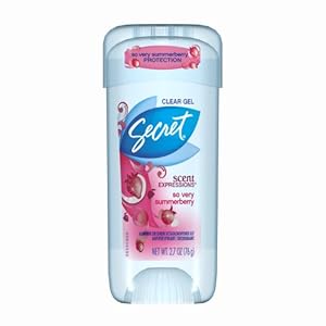 Secret Scent Expressions So Very Summerberry Scent Clear Gel Antiperspirant & Deodorant 2.7 Oz