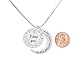 VueJoli I Love You to The Moon and Back Necklace w/Engraved Heart Pendant with Jewels for Girl Friend, Gift for Wife, Mom, Daughter, Friend. 20