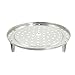 uxcell Round Stainless Steel Steaming Rack w Stand 23cm Diameter