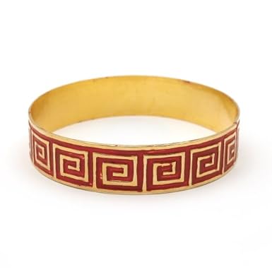 Red Key Pattern Bracelet by Sibilia||RF10F