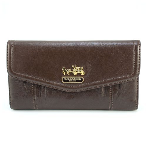 Coach 44378 Women's Madison Leather Checkbook Wallet
