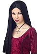 Long Flowing Wig (Black-One Size)