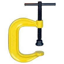 Armstrong 78-612 12-Inch Capacity Deep Throat Pattern C-Clamp, High Visibility Finish, Safety Yellow
