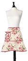 Jessie Steele Carmen Half Apron, Pink Polka Floral