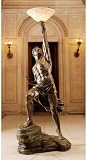 19th Century Replica Greek Mythology Titan Prometheus Bronze Sculpture Statue...
