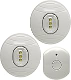 GE 3 LED Wireless Remote Control Puck Light, 2-Pack 17494