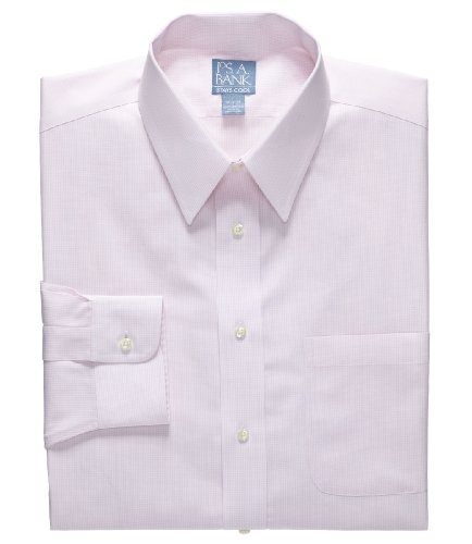 Stays Cool Wrinkle-Free Point Collar Gingham Dress Shirt