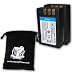 FUJI NP-140 NP140 Professional Series Equivalent Lithium Ion Battery 2 Pack for FinePix S100FS Cameras ** Includes Scratch Guard Accessory Bag & 3 Year Warranty - Accessory Power Brand