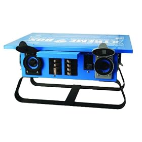 Coleman Cable 01950 Portable Power Distribution Center with Twist-To-Lock Outlets, Indoor, 400-Ft