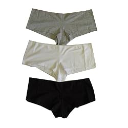 Ladies 3 Pack Boy Cut Boxer Brief Underwear Panties By Platinum Intimates