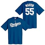 Russell Martin (Los Angeles Dodgers) Youth Name and Number T-Shirt (Royal)