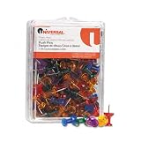Universal 31312 3/8-Inch Gemstone Color Push Pins (100 per Pack)