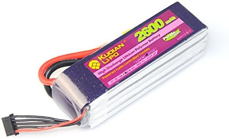 Crazepony Kudian 2600mAh Lipo Battery Pack 4S 14.8V 25C for RC FPV Drone Car Boat etc