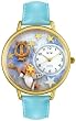 Whimsical Watches Unisex Angel with Harp Gold Watch G0710004