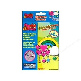 Colorbok Makit & Bakit Suncatcher Kit Rainbow Charms