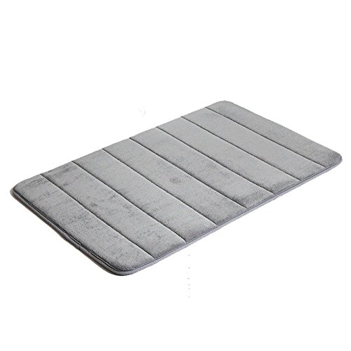 VANRA(tm) Bath Mat Bath Rugs Anti-slip Bath Mats Anti-bacterial Non-slip Bathroom Mat Soft Bathmat Bathroom Carpet for Baby Kids Safety with Memory Foam Coral Velvet Fabric 19.7