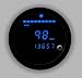 Cyberdyne C270E361N Speedometer + Tach Combo Blue with Black Bezel
