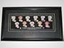 TAMPA BAY BUCCANEERS Matted & Framed Glass Heritage JERSEY PICTURE (22" Wide x 12 3/4" High)
