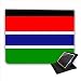 Gambia Flag For Apple iPad 2 & the New iPad 3 Faux Leather Folio Presenter Case Cover Bag with Stand Capability