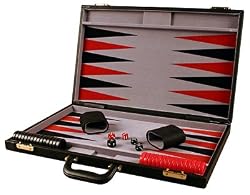 26" Leatherette premium Backgammon set