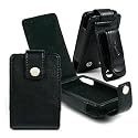 BLACK Leather Case Cover for Creative Zen & Zen MX 4gb 8gb 16gb & 32gb with Belt Clip