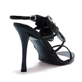 Ellie Shoes Women's 457-NOLA 4.5 Heel W/Rhinestone Butterfly Sandal