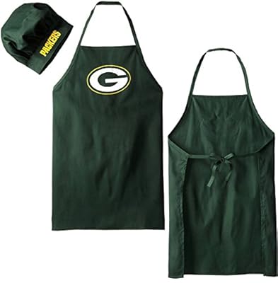 Green Bay Packers Cooking Apron & Chef Hat, Nfl Barbecue Tailgating Gear