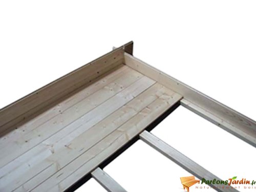 Plancher en OSB pour abri de jardin en bois 2/2m