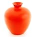 EXP Apple Shaped Handmade Mango Wood Flower / Bud In Vibrant Orange (Thailand)