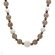 Necklace With 7.0 mm Freshwater Pearls and Simulated gems Made in 925 Sterling silver. Total item weight 80.2g
