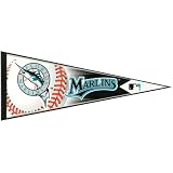 Florida Marlins - Logo Collage 12 X 30 Pennant MLB Pro Baseball