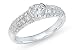 1 Carat Diamond 14K White Gold Bridal Engagement Ring