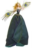 Porcelain Peacock Lady Doll Christmas Ornament 13