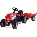 Simba-Smoby GM Tractor with Trailer (Red)